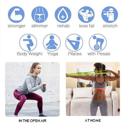 Exercise Resistance Bands (7 Piece Kit)